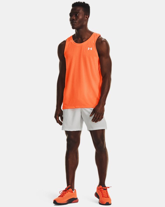 Camiseta UA Streaker Run para hombre, Orange, pdpMainDesktop image number 2